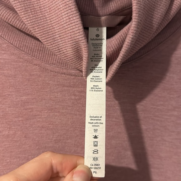 Lululemon High Lines Pullover Sweater in Mauve - Picture 3 of 3